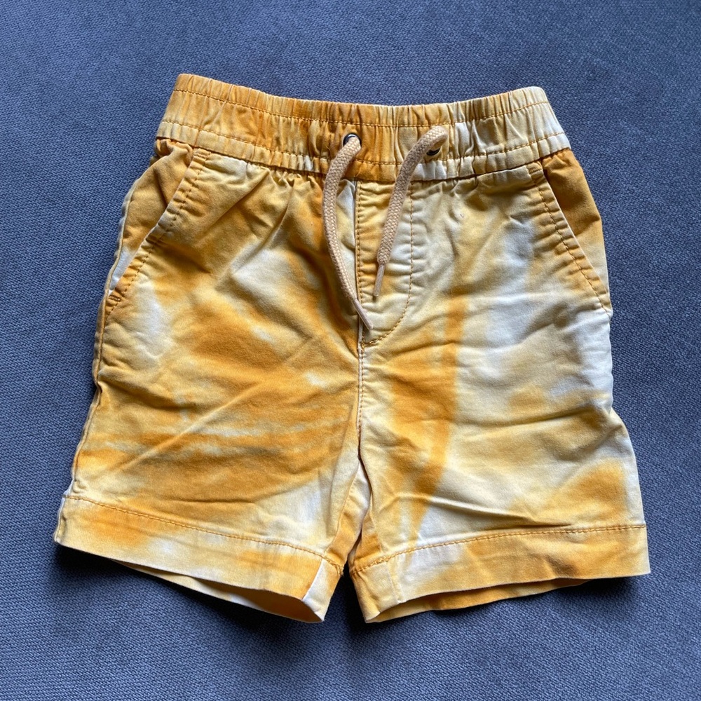 Gap Yellow Tie-Dye Shorts
